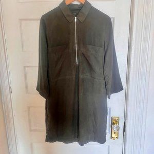 COS Dress with Front Zipper, Forest Green - US6